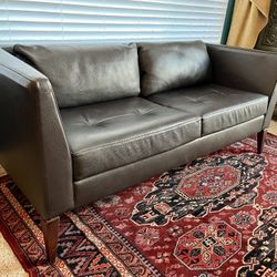 Genuine Italian Leather Loveseat