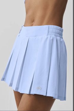 Alo Yoga Pleated Tennis Skirt Light Blue
