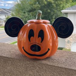 Authentic Mickey Mouse Halloween Pumpkin Cookie Jar