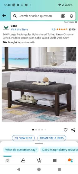 Open Box Ottoman Bench, Never Used