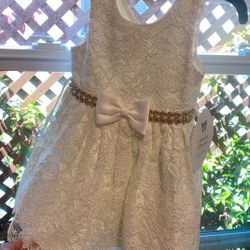 American Princess 2T Ivory Dress
