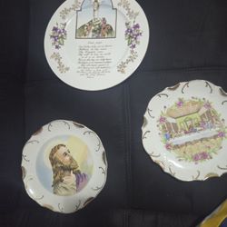 3pc VTG 1940s Japan Jesus House Blessing 