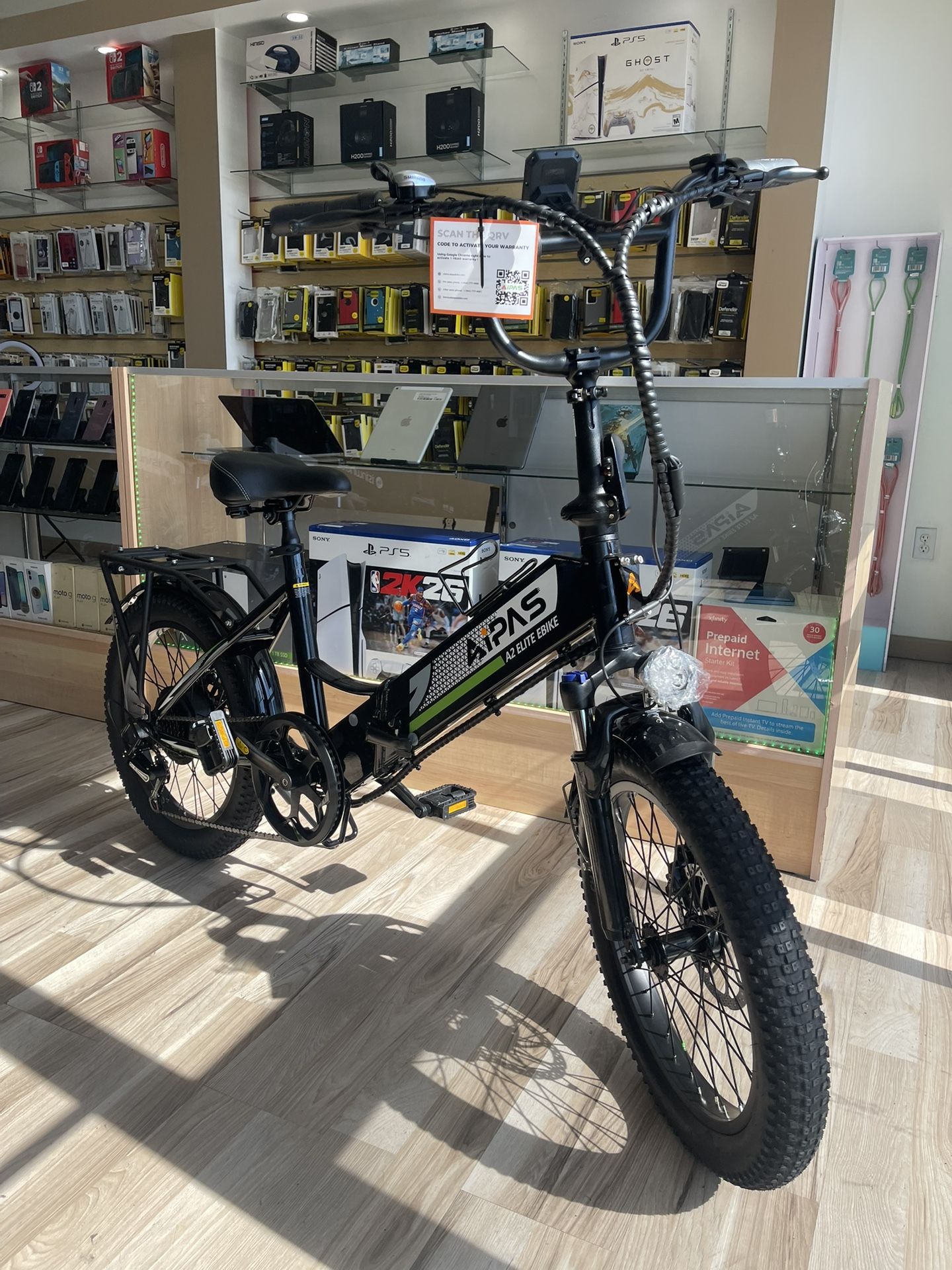 A2 Elite Aipas Ebike 28MPH Long Range Fat Tire Black Friday Financing Deal! $10 To $99 Down To Take It!