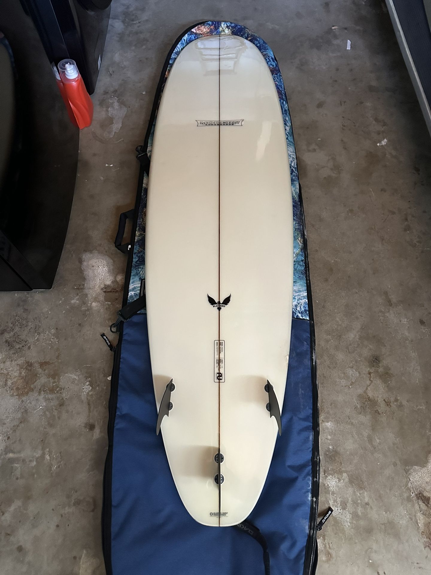 Modern Longboard Blackbird 7’ Surfboard With Dakine Bag