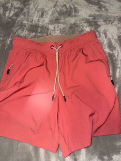 Motion Men’s Coral Red Drawstring Shorts