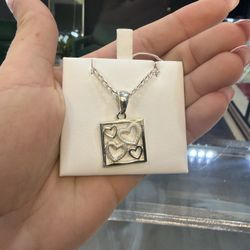 925 Silver Heart Charm 