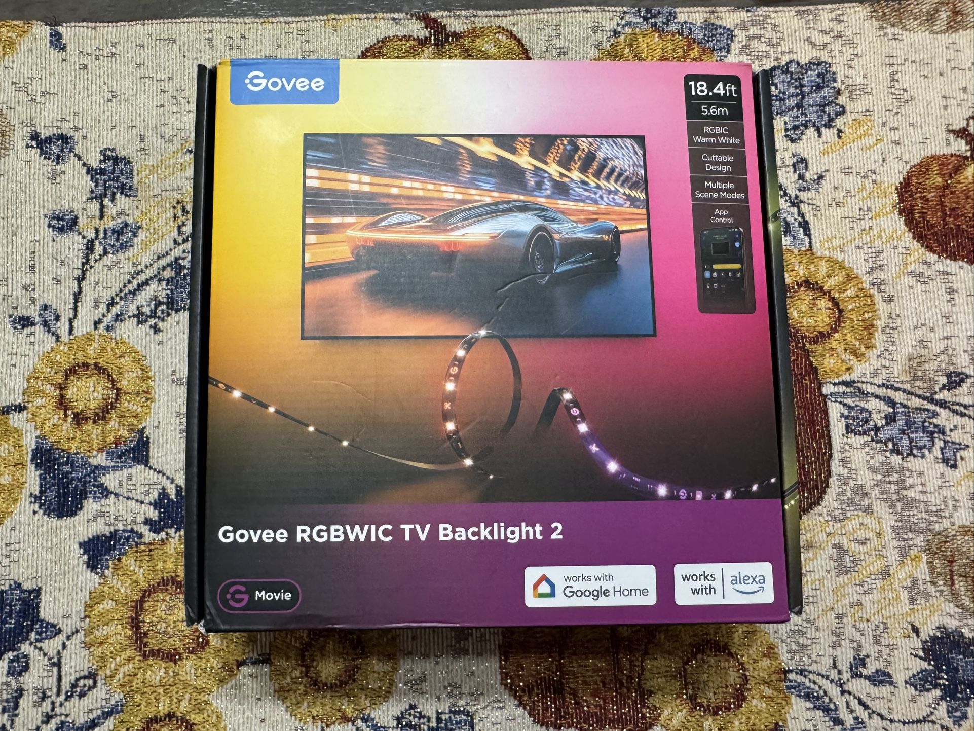 Govee RGBWIC TV backlight 2 18.4ft