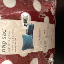 Lug Nap Sac - blanket + pillow + zippered Travel Pouch