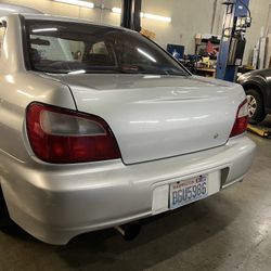 02-07 Impreza Wrx Sti Sedan Wingless Trunk PSM Platinum Silver Metallic 