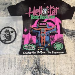 Hellstar world revolution tee  ( Size medium in men’s)