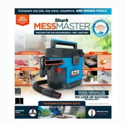 SHARK MessMaster Portable Wet Dry Vacuum 1 Gallon Capacity, Corded (Model: VS100)