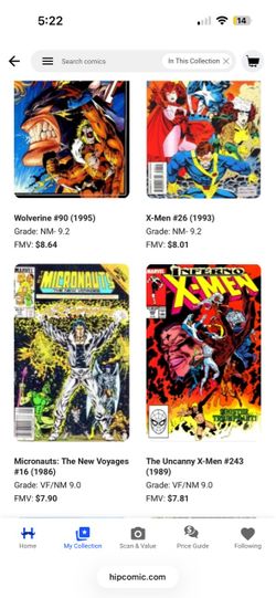 Marvel Comic Book Collection Lot of 4
