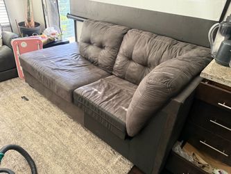 Dark Gray Sectional Sofa – Left-Side Chaise – $150 OBO