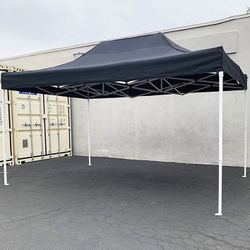 (NEW) $130 Heavy Duty 10x15 FT Outdoor Ez Pop Up Canopy Party Tent Instant Shade w/ Carry Bag (Black, Red) 