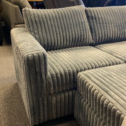 New Great Plushy Plush With Free Ottoman $498