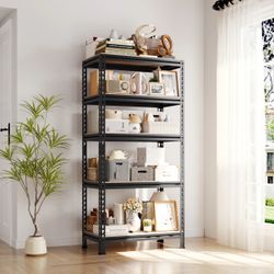 60’’ 5 tier boltless adjustable storage shelf rack organizer - shelving unit heavy duty