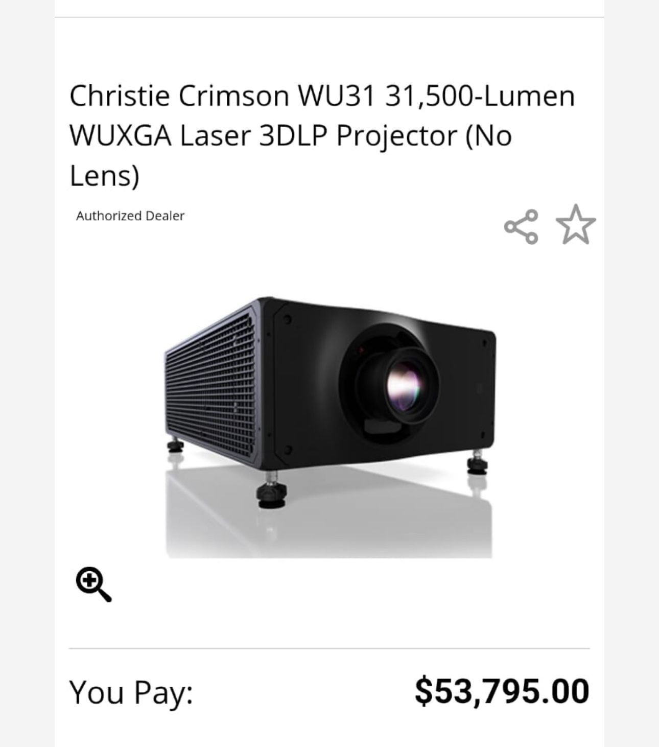 Christie Crimson Projector
