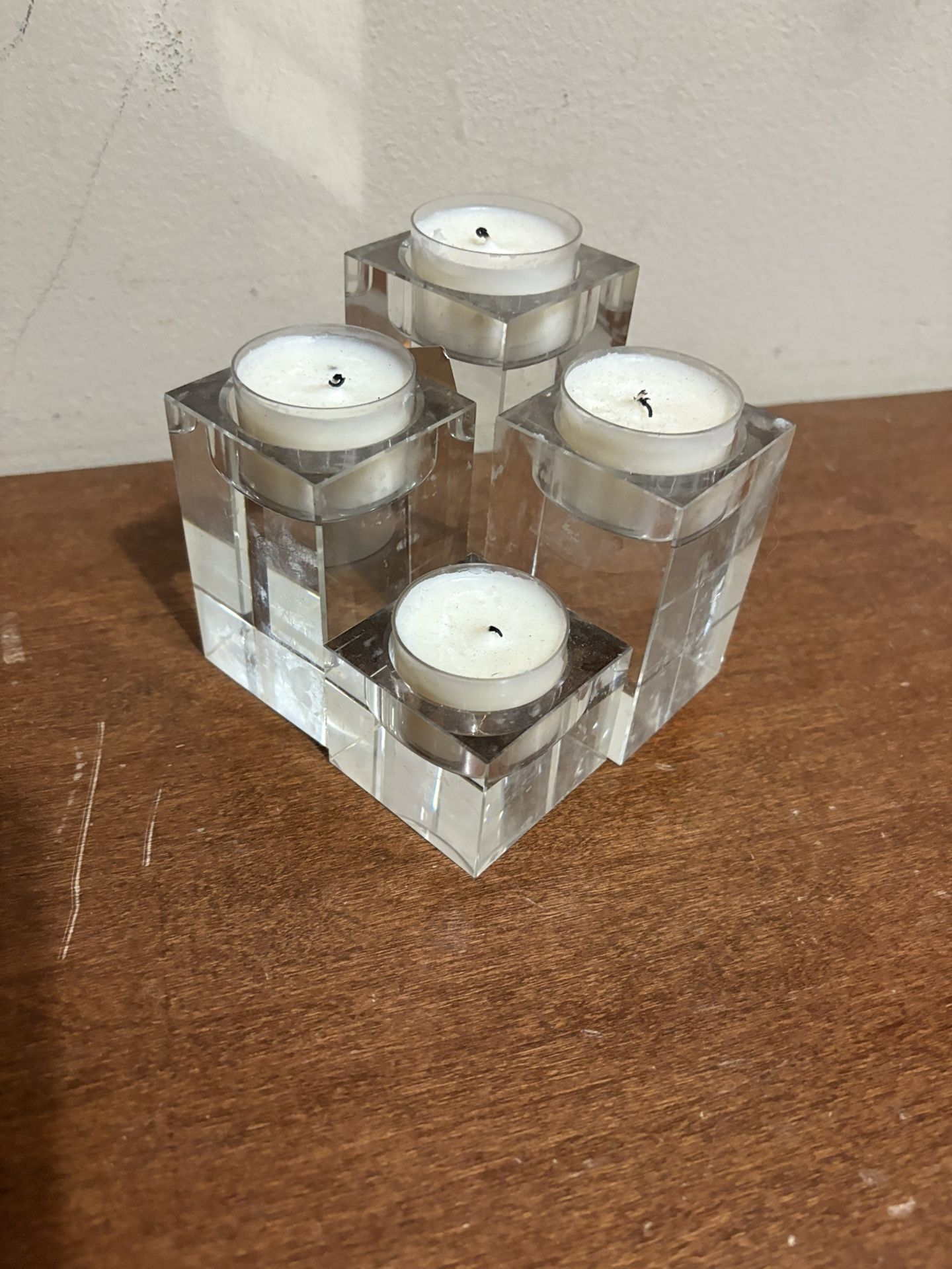 Crystal Tea Light Candle Holder set 