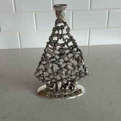 Vintage Christmas Tree Candle Holder