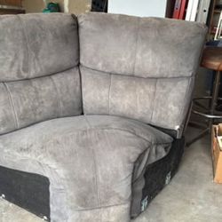 Gray Sectional Corner Piece 