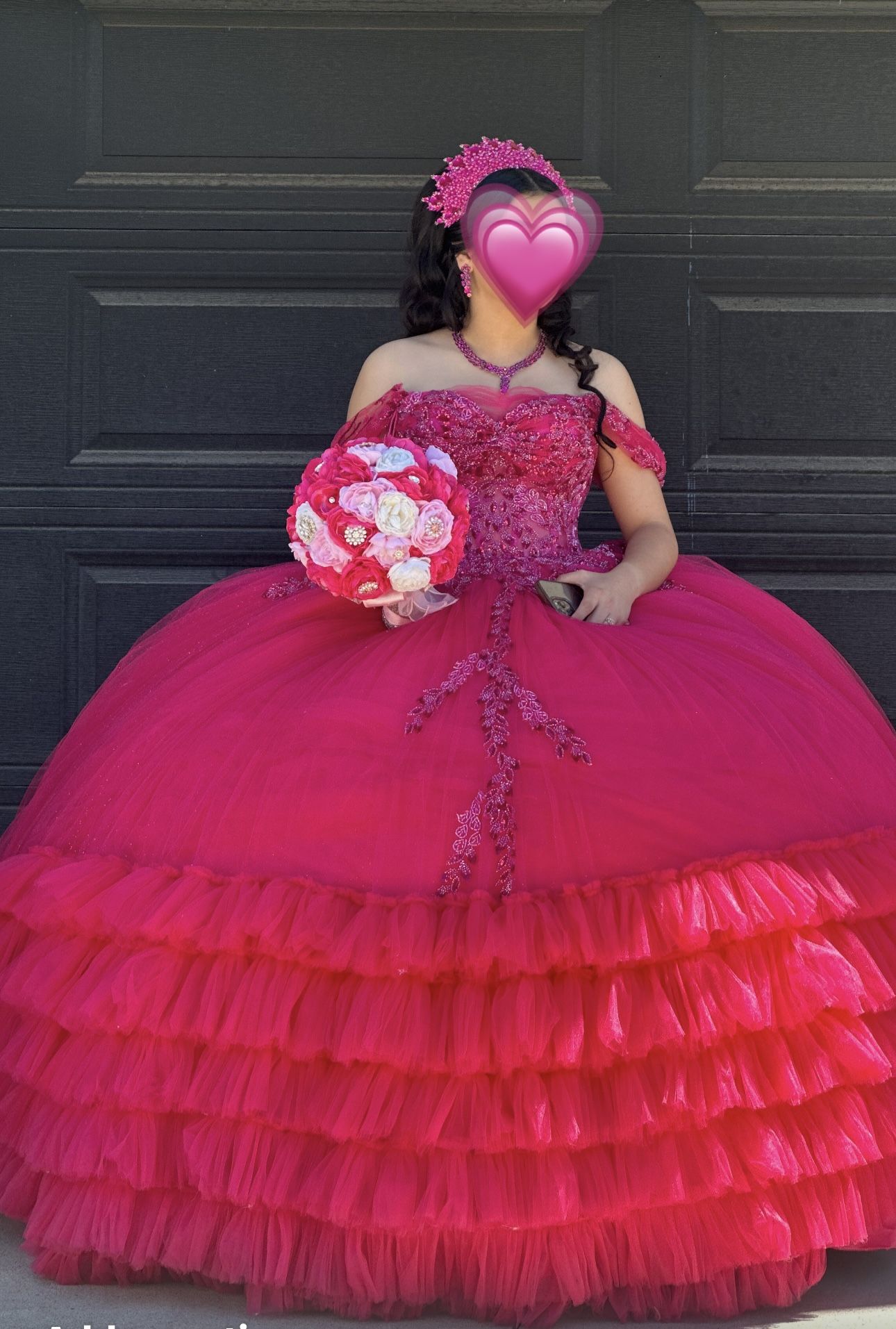 Quinceañera Fuschia Dress
