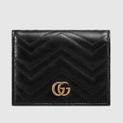 Original Gucci black leather marmot card wallet as new