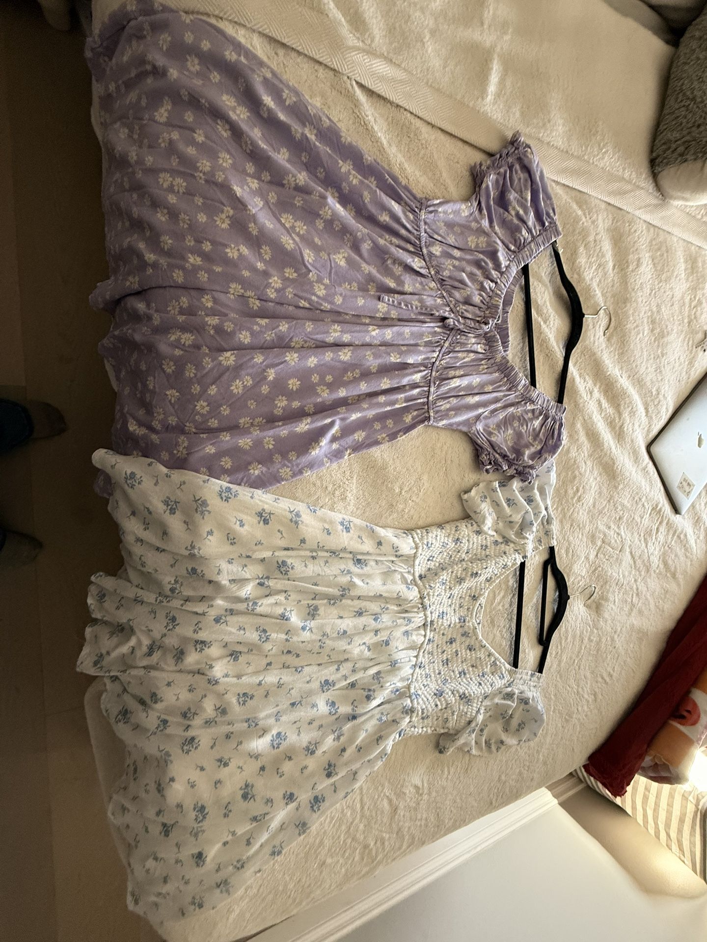 Purple And White Dress 