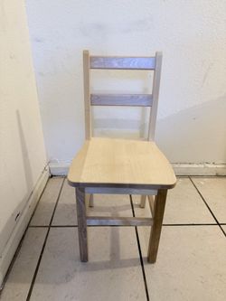 Set Of 3 Wooden Children Chairs