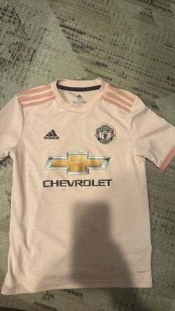 Kids Pink Manchester United Jersey