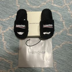 Balenciaga Furry Slides