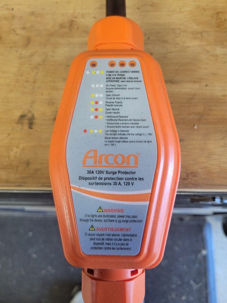 Arcon 30A 120V surge protector RV or Camper