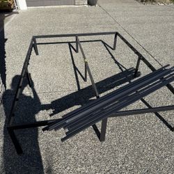 Metal Bed Frame Queen - Black