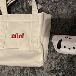 Mini Canvas Bag and Sanrio Coin Purse 