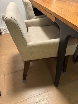 Six article chairs retail $1.8k dining chairs