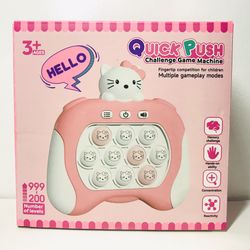 Quick Push Kids Handheld Pop Toy Challenge Game - Pink Kitty