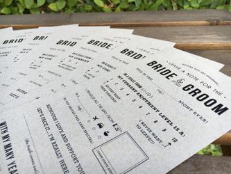 Bride & Groom Mad Libs