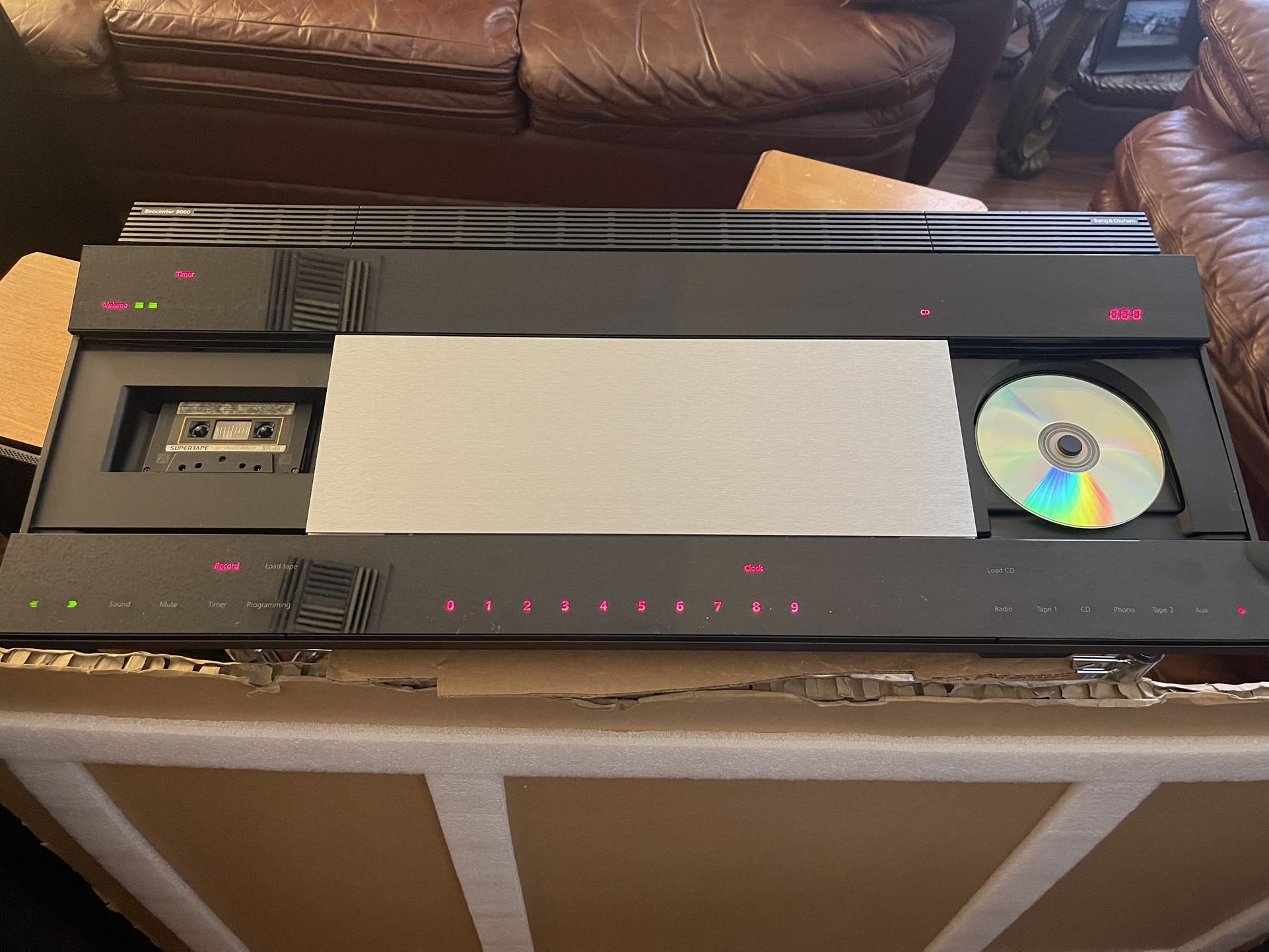 Beocenter 9000 Bang & Olufsen CD Player, Cassette And Radio FM, Amplifier With Cables In Working Order. $500 Firm On Price