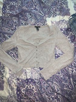 Grey crop top