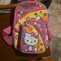 Hello Kitty Back Pack And Lunch Bag