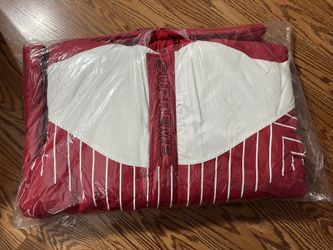 FW19 Supreme Pinstripe Panel Sports Parka 'RED' *BRAND NEW*