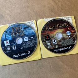 PS2 The Lord Of The Rings: The Two Towers & Return of the King Disc Only 