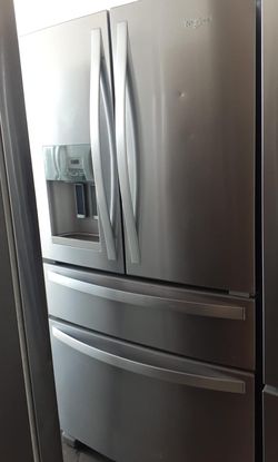 Whirlpool 4 Door Stainless Steel Refrigerator Fridge
