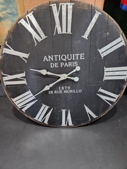 Antiquite de Paris Large Wall Clock