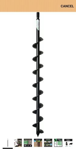 Power Planter Termite & Tree Auger 2"x24" With 3/8" Non-Slip Hex Drive - Heavy Duty