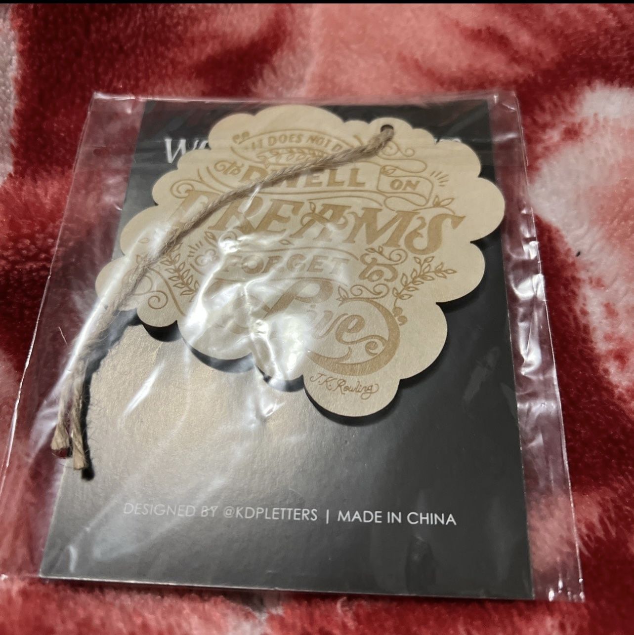 Fairyloot exclusive wooden orderment Harry Potter quote by Dumbledore
