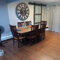 Authentic Canadel Dining Room Table With 6 Chairs 