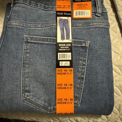 2 New Women’s Size 16x36 Wide Leg High Rise 25.00 Both