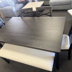 Dining Table With 4 Chairs And A Bench 