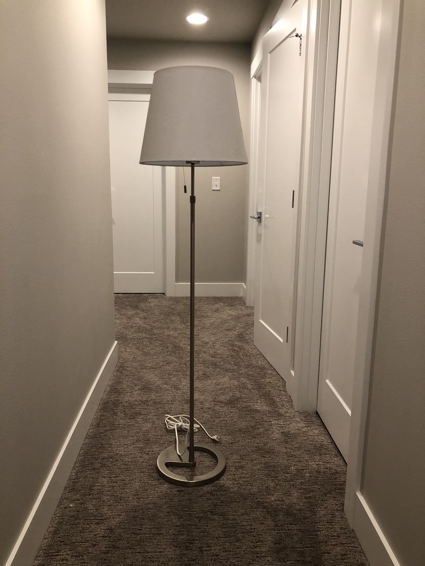 Nickel Plated Floor Lamp