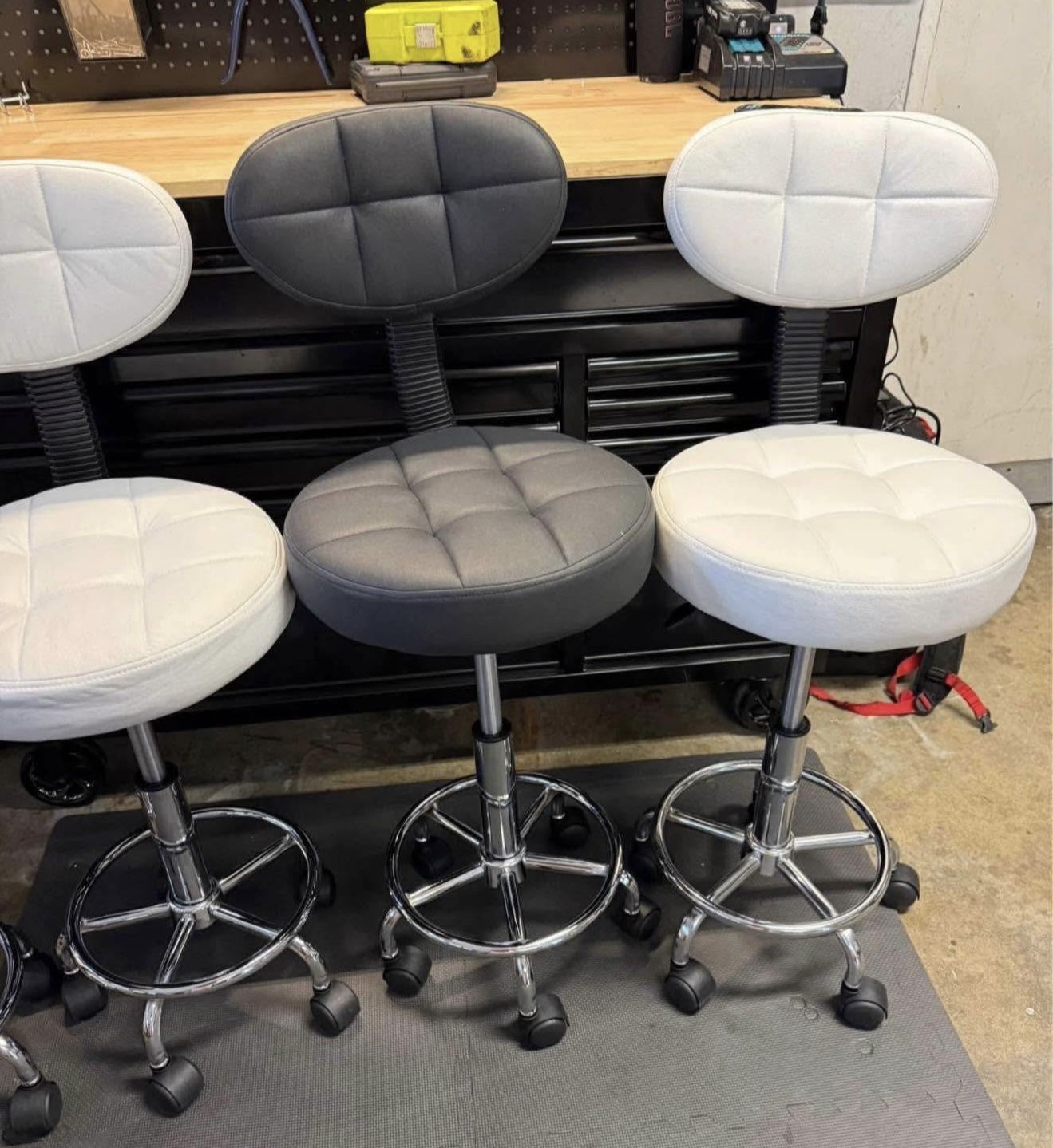 Rolling Chair with Low Back Height Adjustable